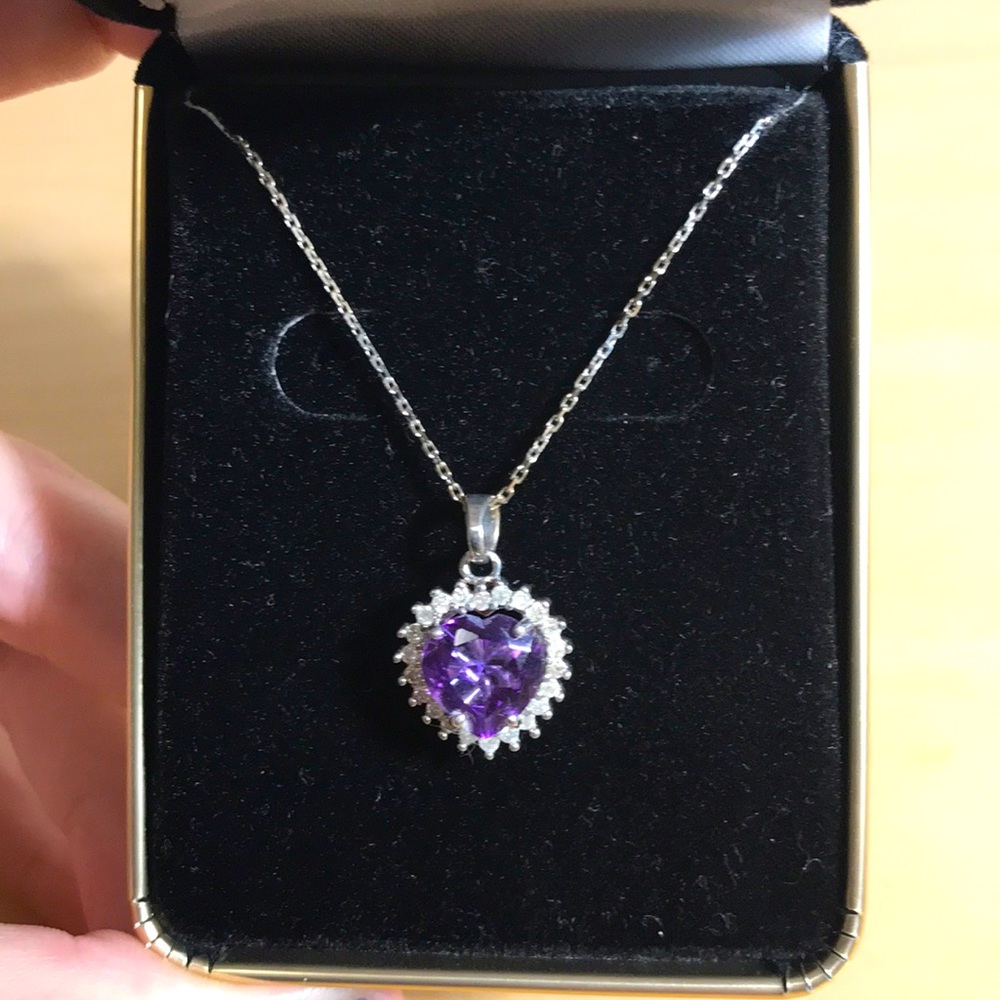 Diamond and Amethyst necklace
